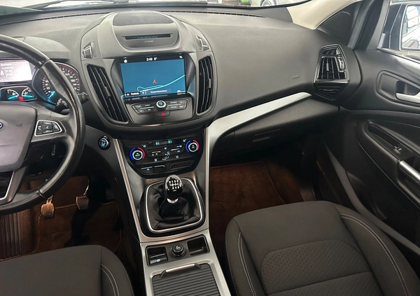 Ford Kuga cena 69900 przebieg: 76297, rok produkcji 2018 z Wyszków małe 781